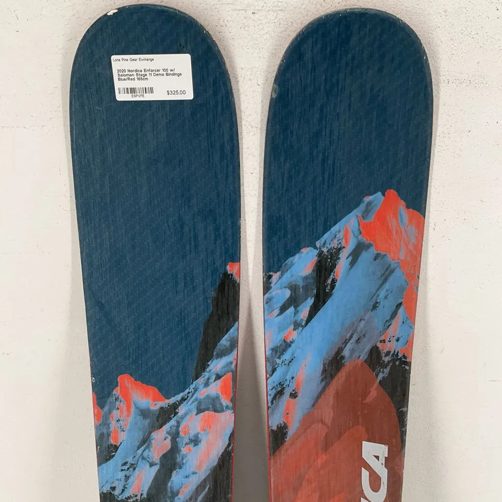 2020 Nordica Enforcer 100 w/ Salomon Stage 11 Demo Bindings