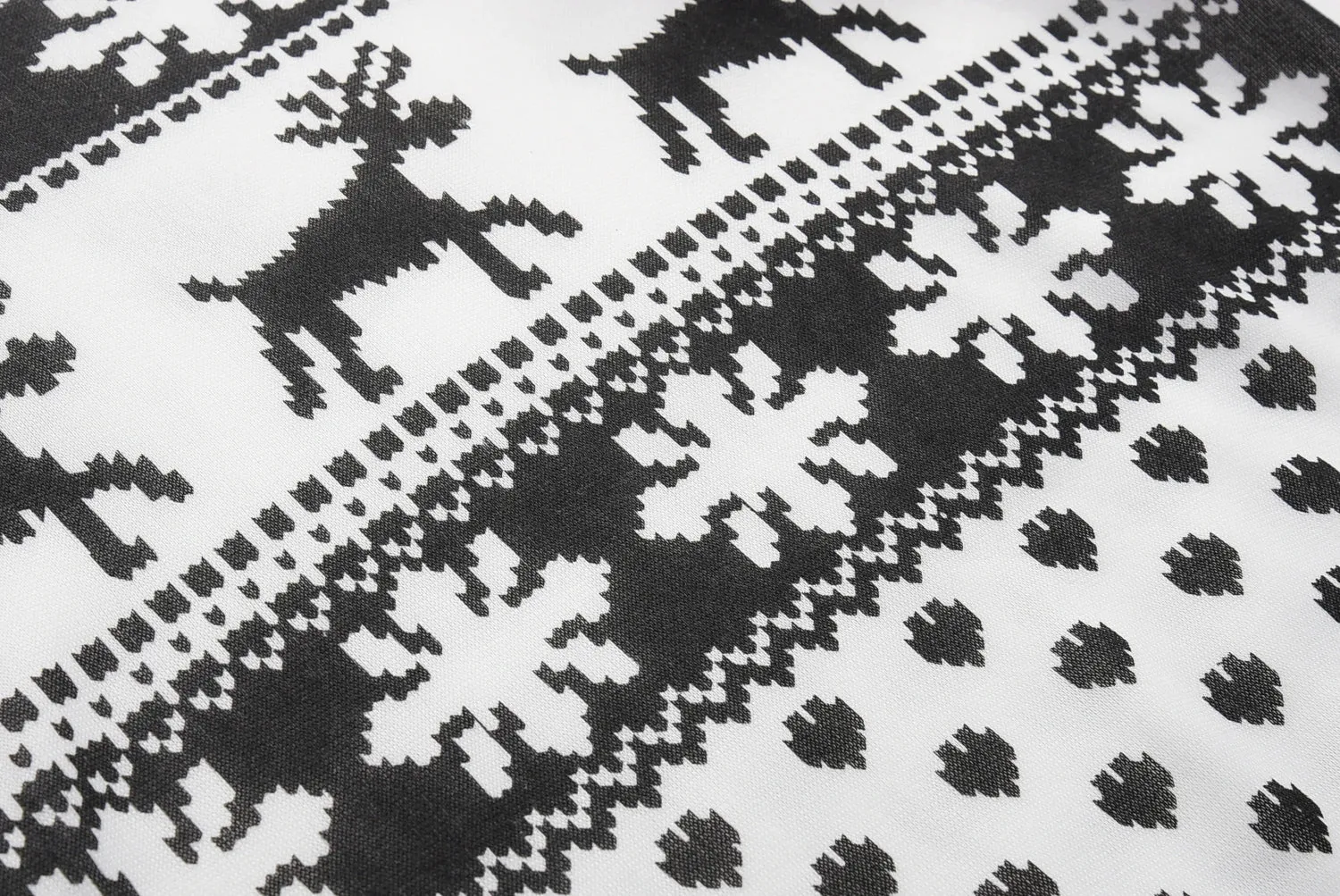 2023 Autumn/winter New European and American Foreign Trade Hoodie Cartoon Deer Print Christmas Round Neck Long Sleeved Hoodie