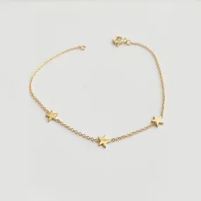3 Star Bracelet (Gold)