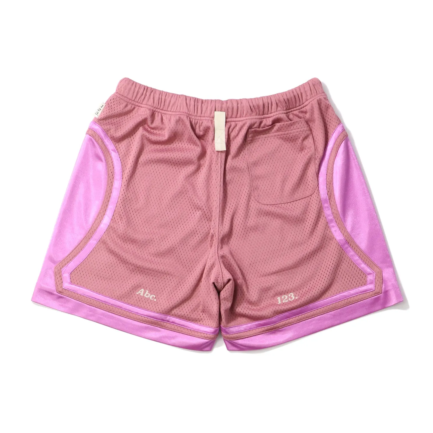 Abc 123 Mesh Satin Basketball Shorts