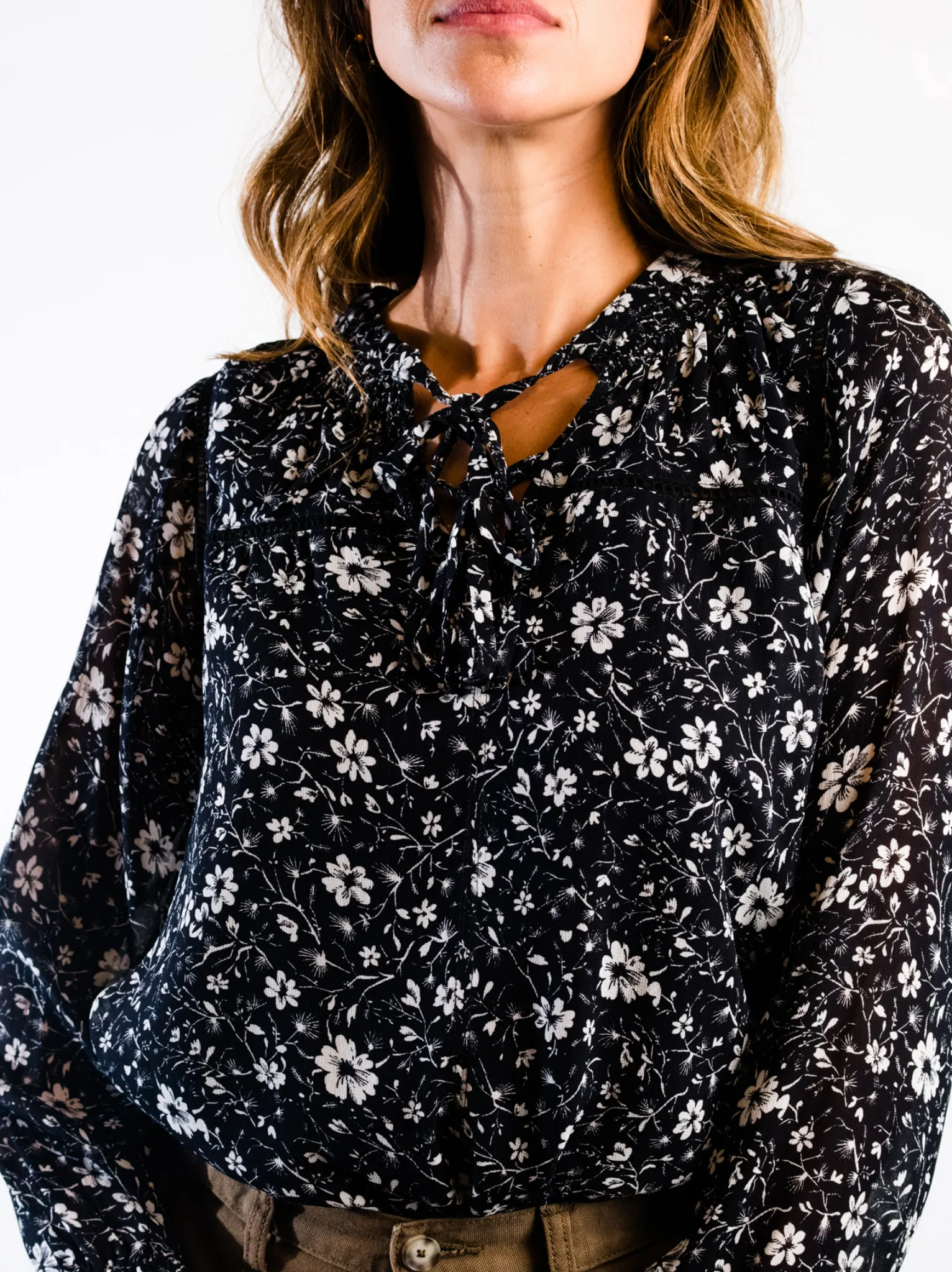 Annette Tie Blouse
