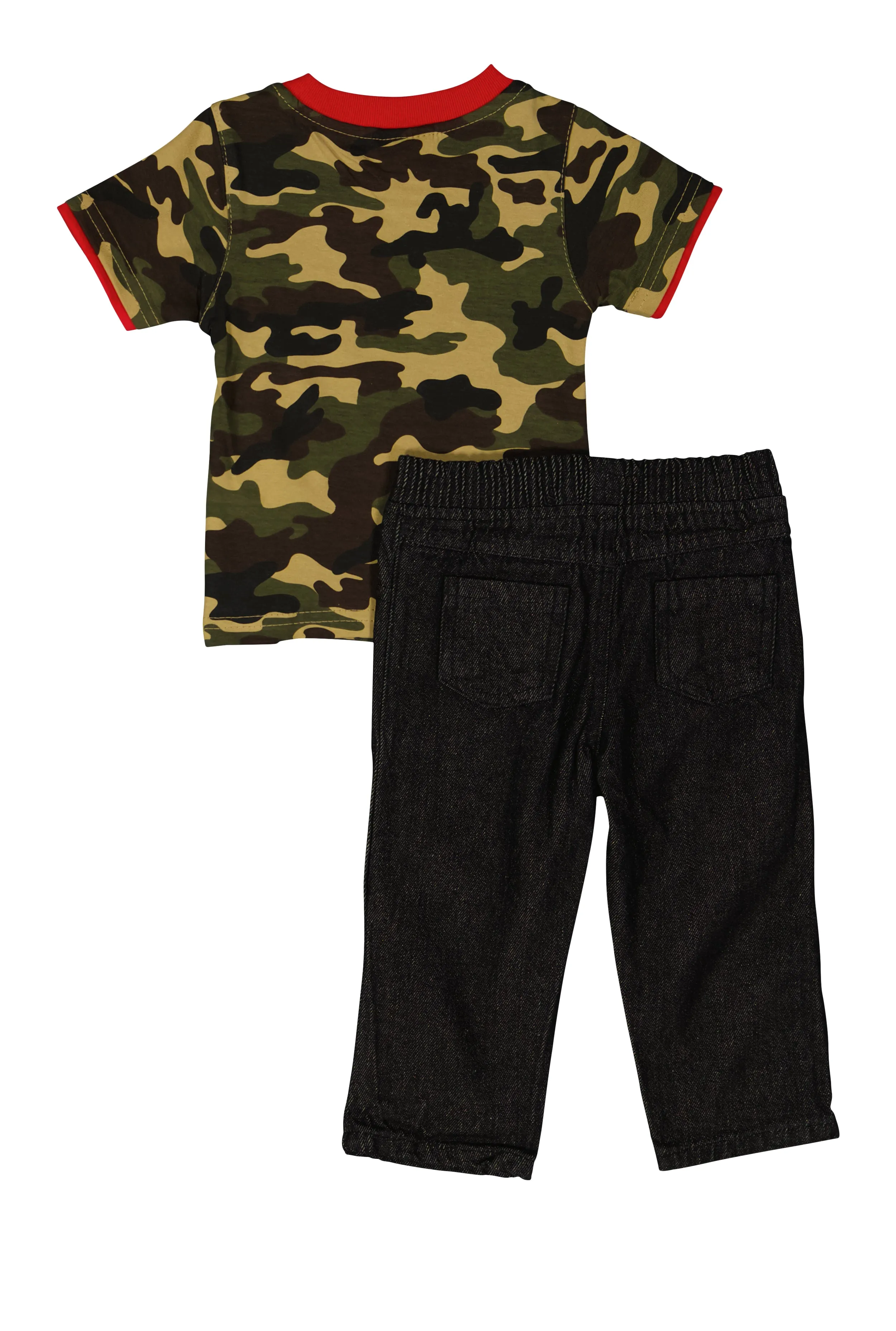 Baby Boys 12-24M Camo Hustle Graphic Tee and Jeans