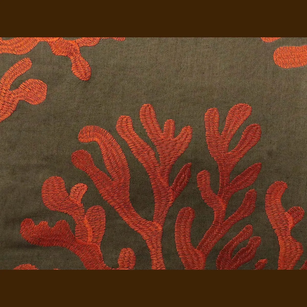 Balboa - Linen Jacquard Embroidery Reef Pattern Fabric
