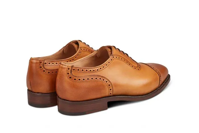 Belgrave Toecap Oxford City Shoe - 1001 Burnished