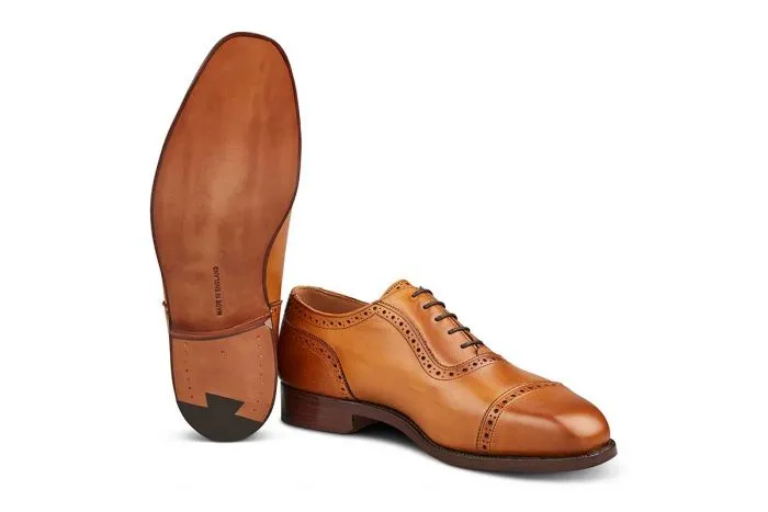 Belgrave Toecap Oxford City Shoe - 1001 Burnished
