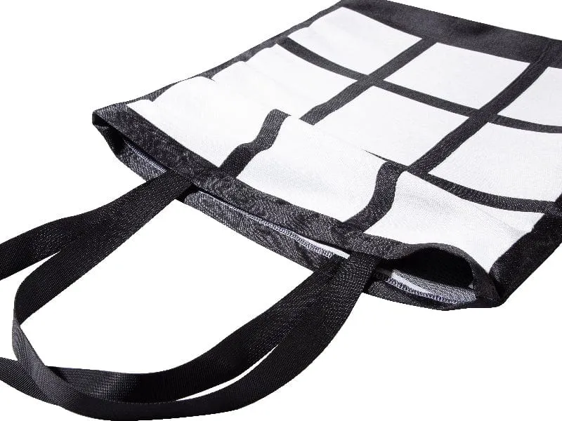 Black Frame Photo Collage Personalized Tote Bag | Double Sided Custom Print