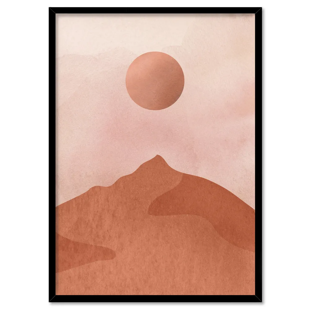 Boho Landscape in Watercolour III - Art Print
