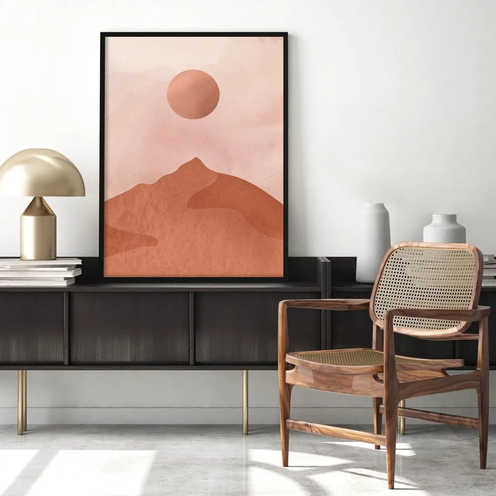 Boho Landscape in Watercolour III - Art Print
