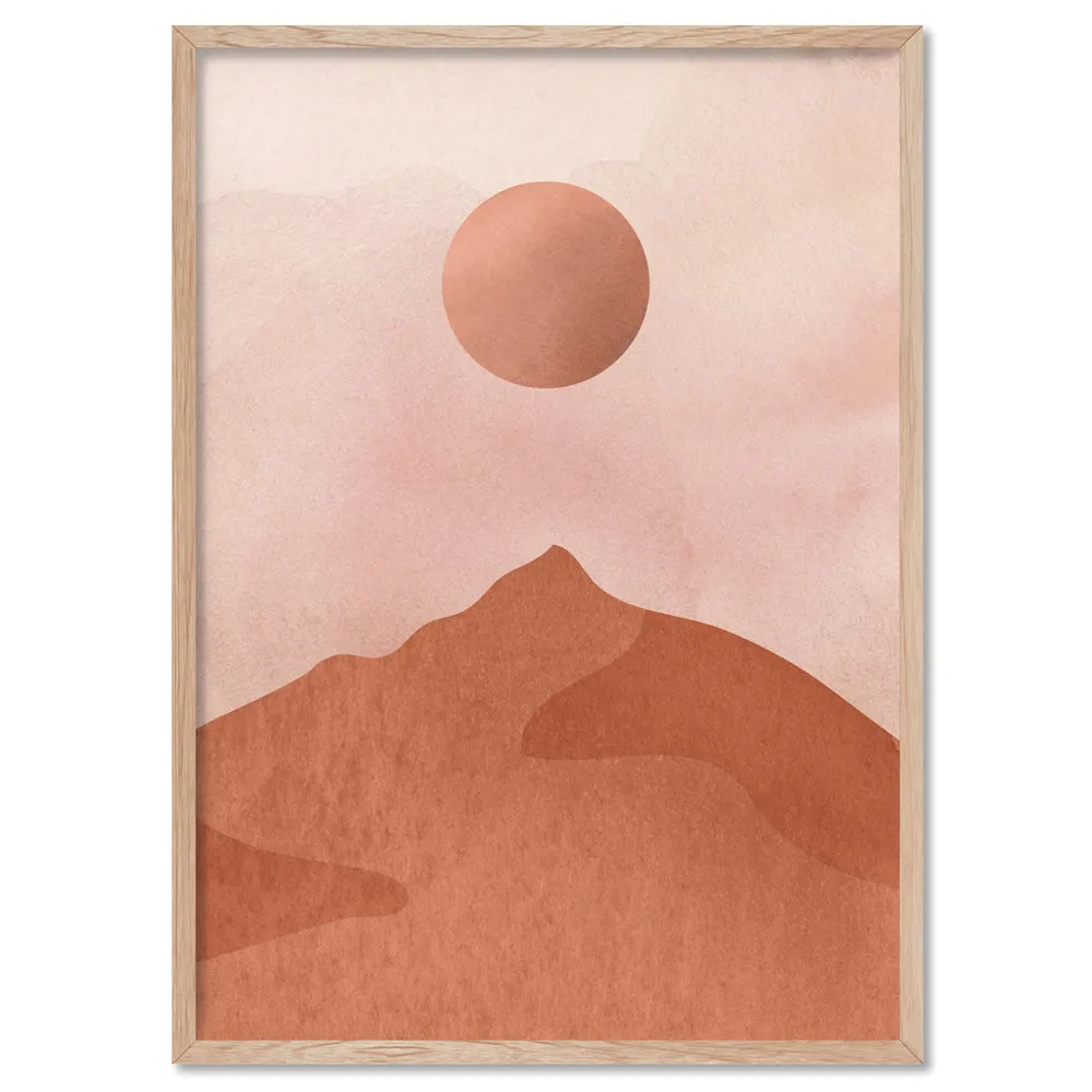 Boho Landscape in Watercolour III - Art Print