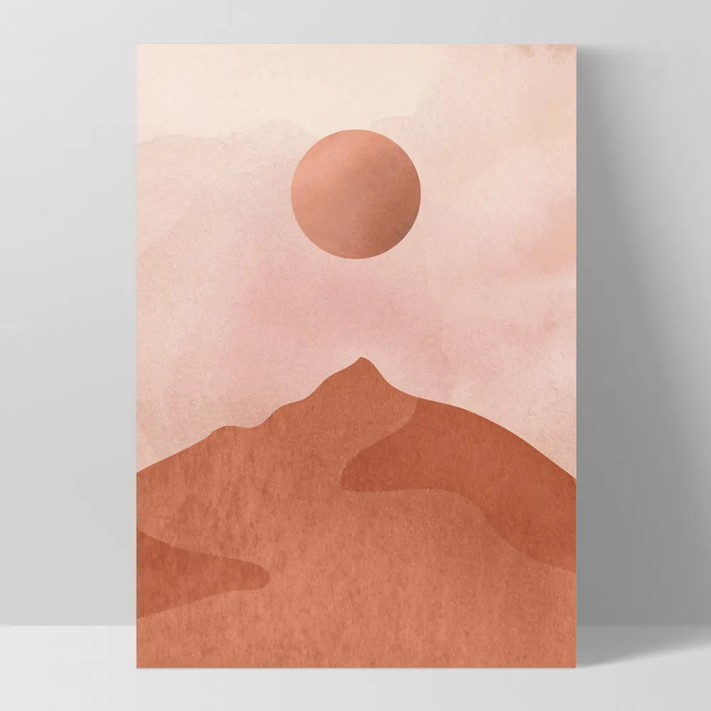 Boho Landscape in Watercolour III - Art Print