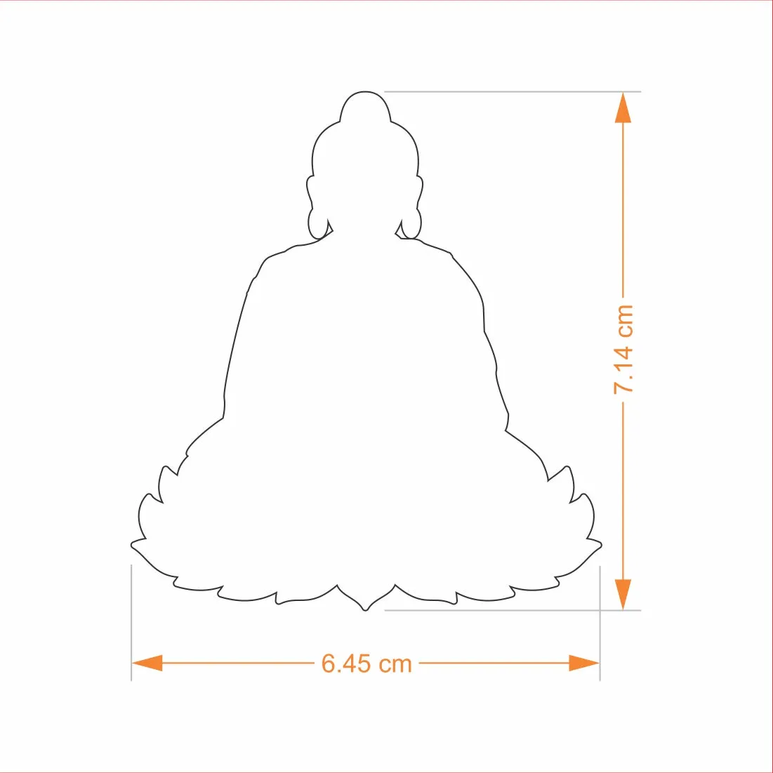 Brass Bookmark Buddha