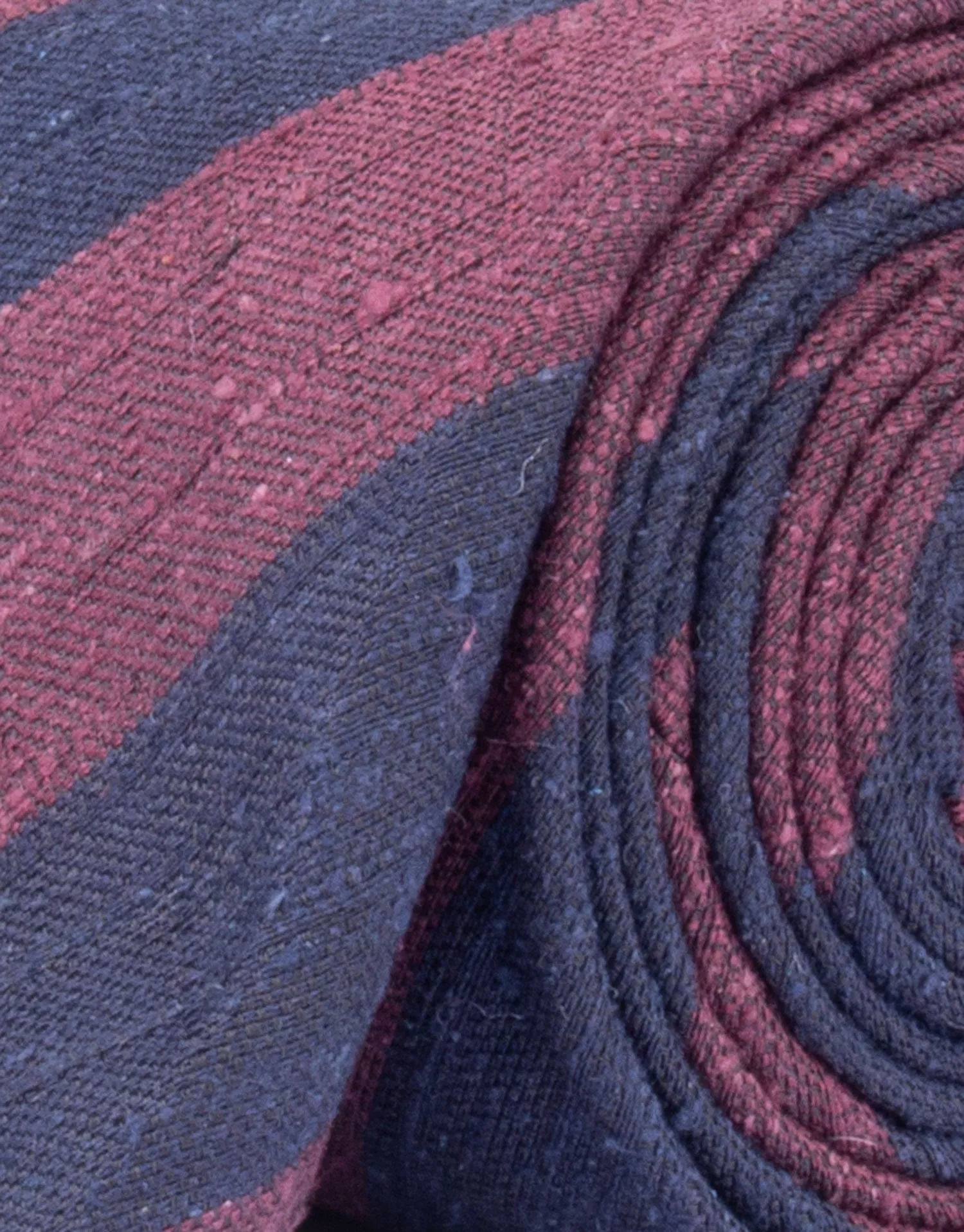 Brown & Navy Block Stripe Tie