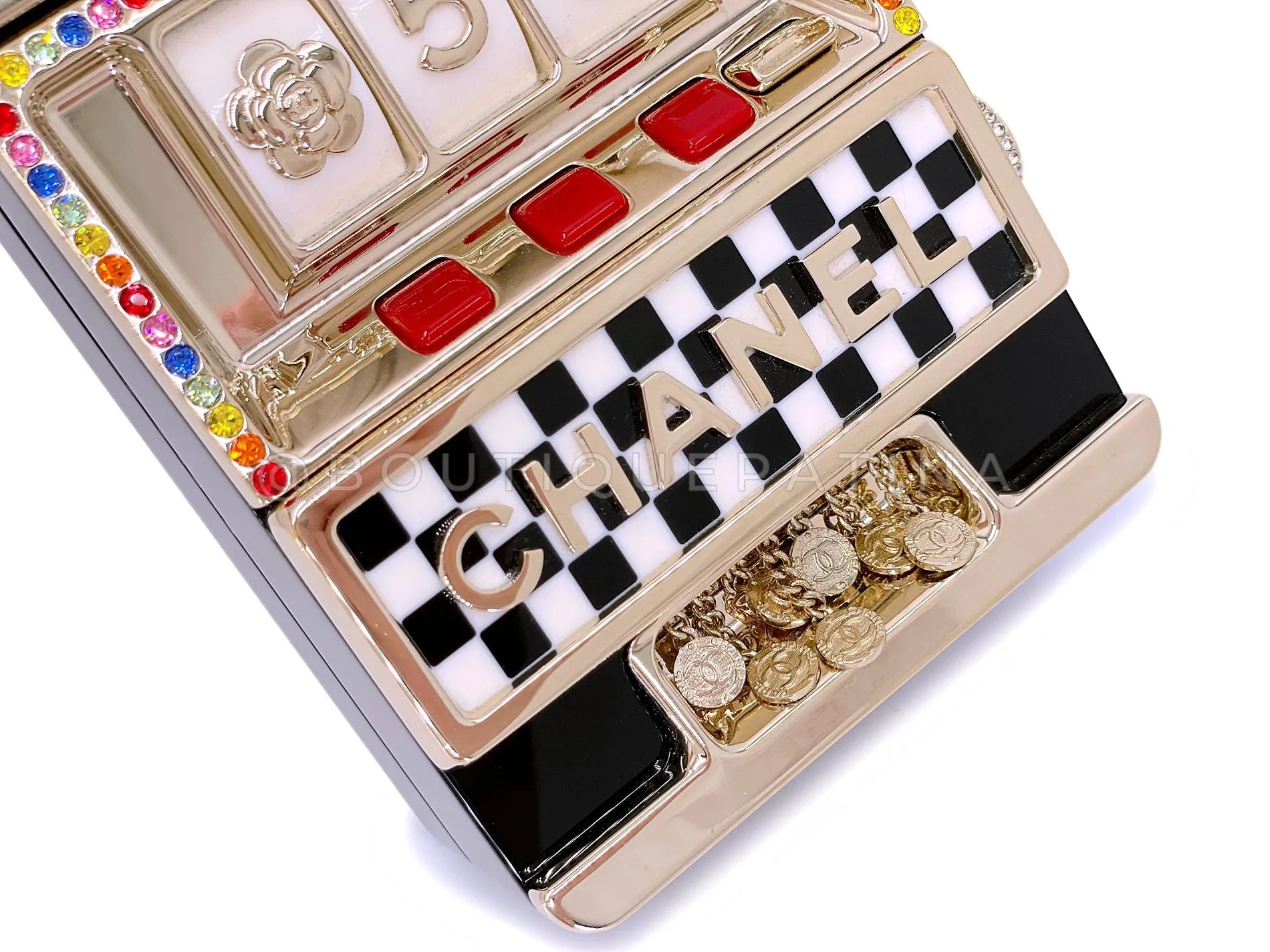 Chanel 23C Monaco Slot Machine Casino Minaudière Evening Clutch Bag  K2F