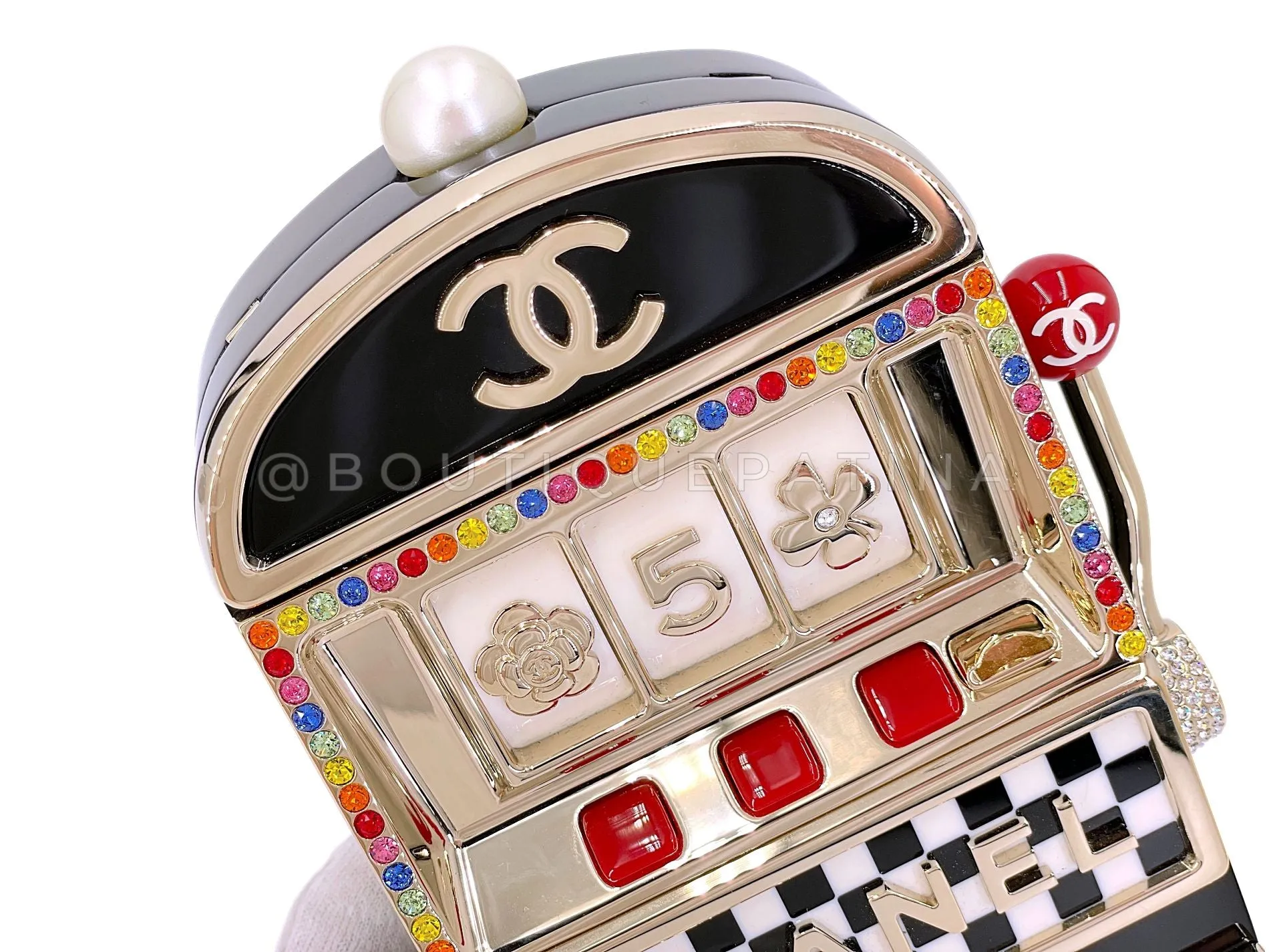 Chanel 23C Monaco Slot Machine Casino Minaudière Evening Clutch Bag  K2F