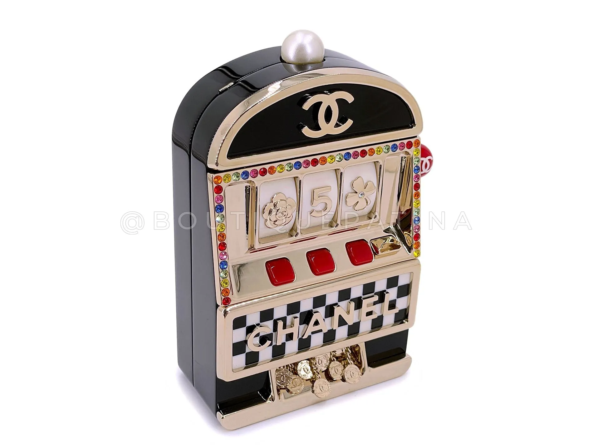 Chanel 23C Monaco Slot Machine Casino Minaudière Evening Clutch Bag  K2F
