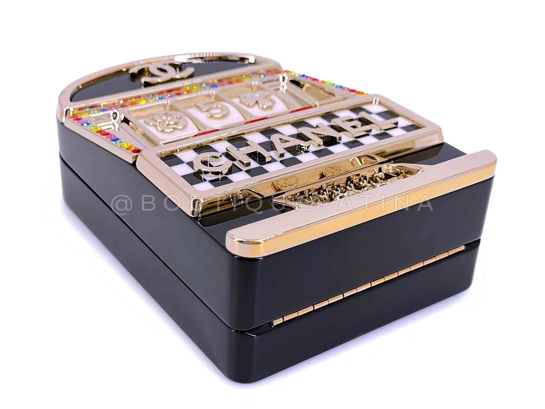 Chanel 23C Monaco Slot Machine Casino Minaudière Evening Clutch Bag  K2F