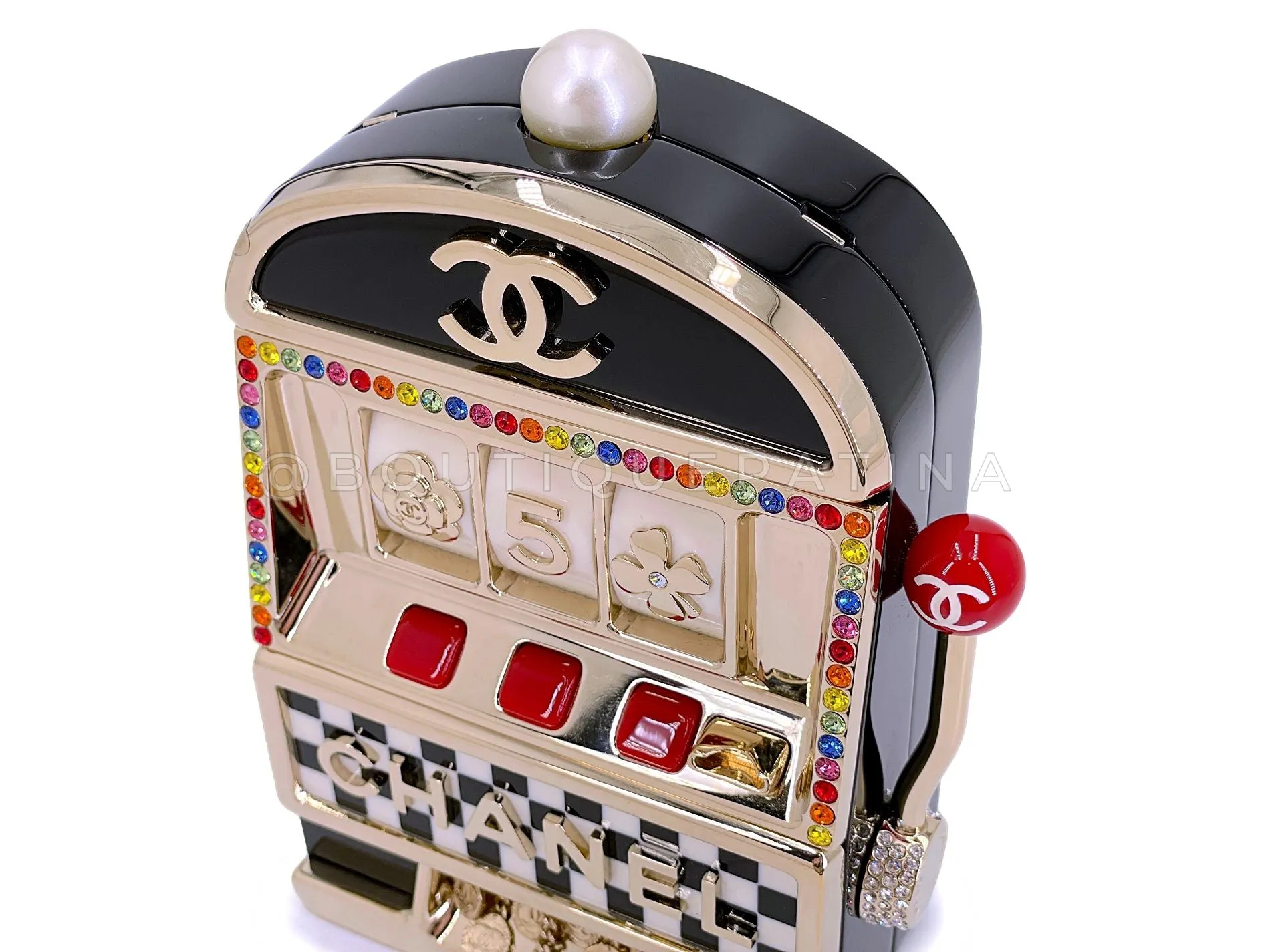 Chanel 23C Monaco Slot Machine Casino Minaudière Evening Clutch Bag  K2F