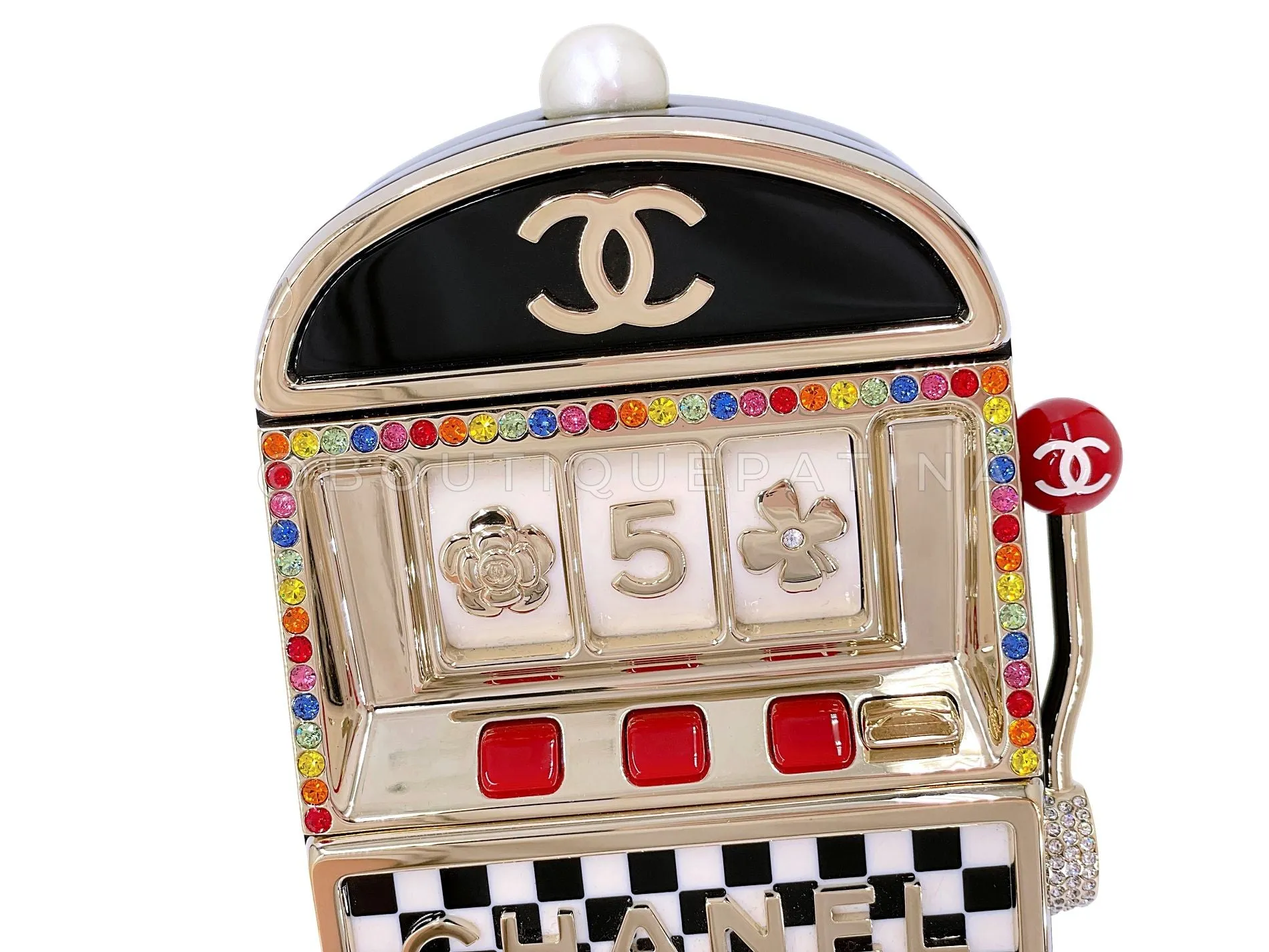 Chanel 23C Monaco Slot Machine Casino Minaudière Evening Clutch Bag  K2F