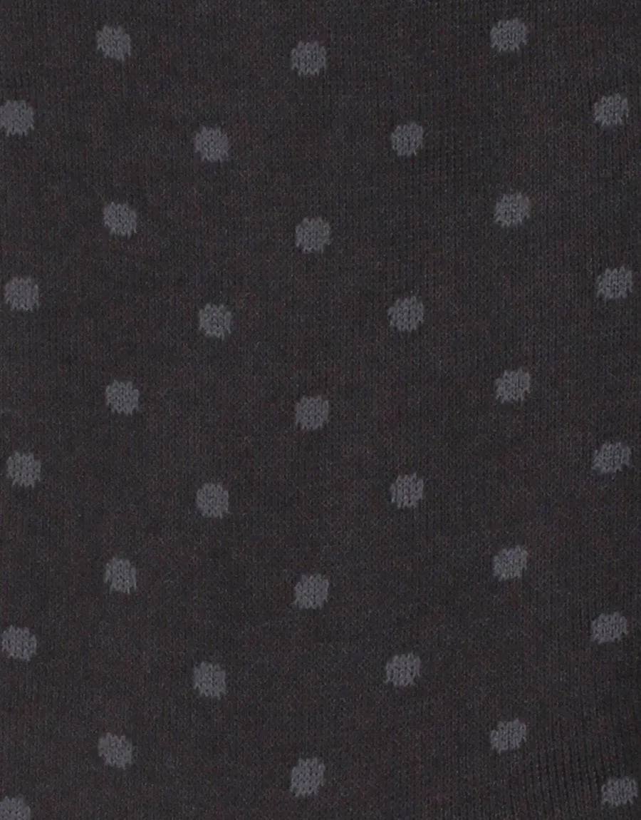 Charcoal & Grey Polka Dot Socks