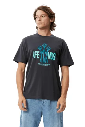 Charcoal Grooves Recycled Retro Fit Tee