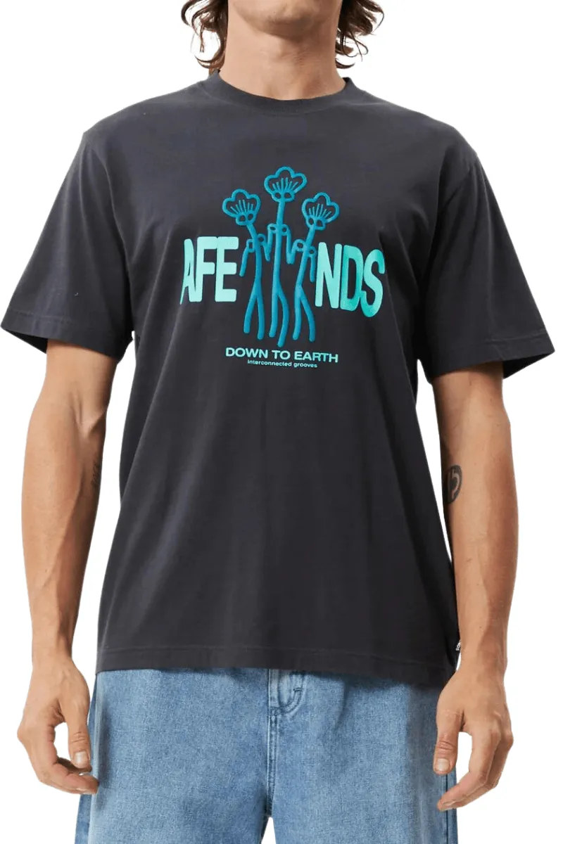 Charcoal Grooves Recycled Retro Fit Tee