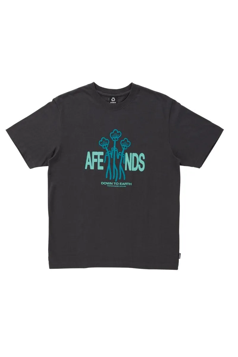 Charcoal Grooves Recycled Retro Fit Tee
