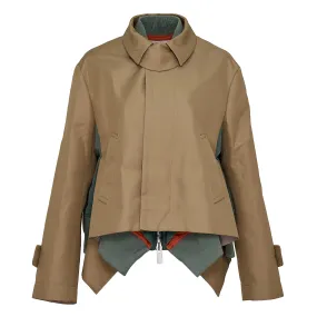 Cotton Gabardine X Nylon Twill Blouson