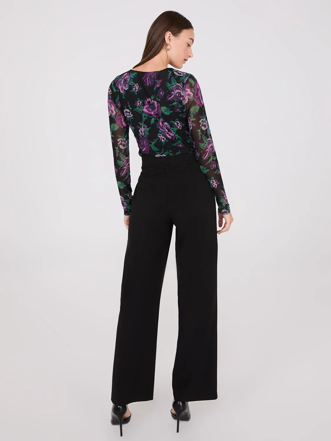 Crepe Pants With Sash