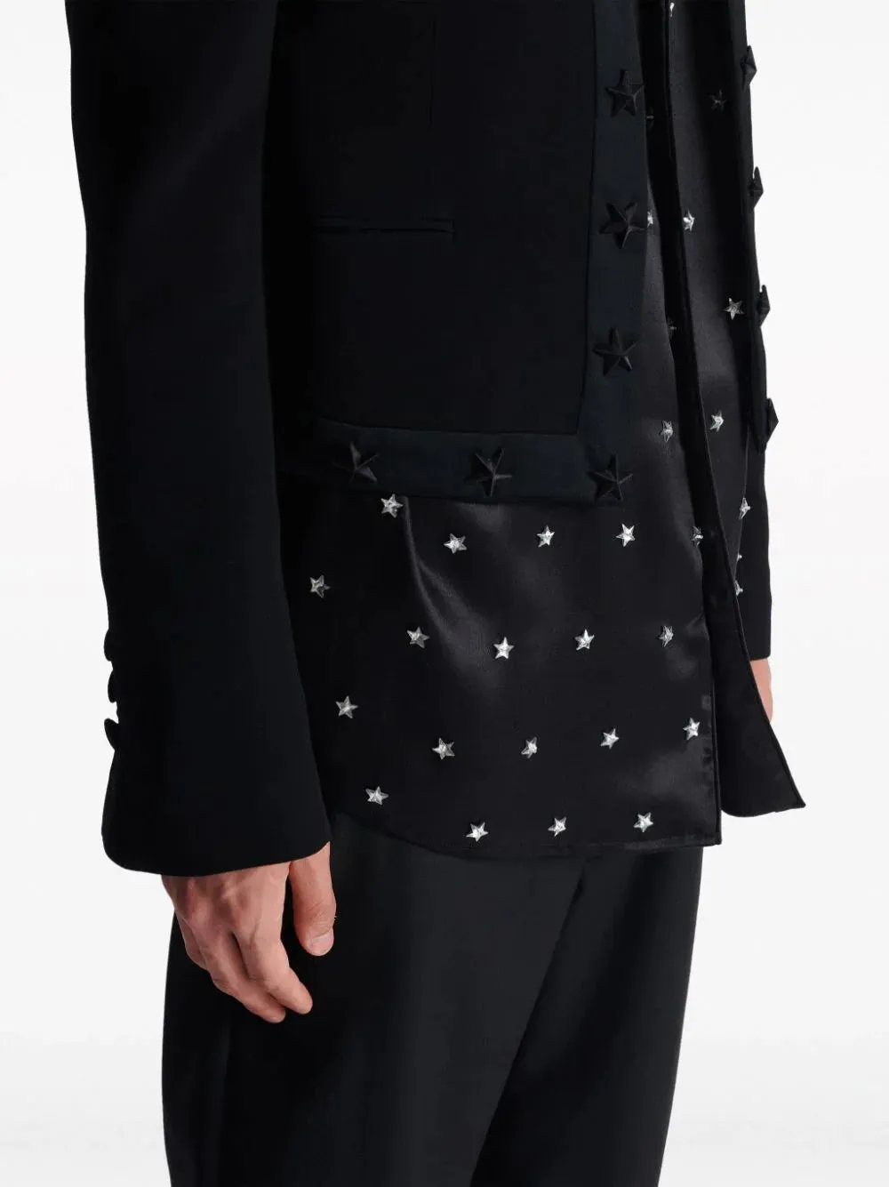 Crepe Spencer Jacket With Star