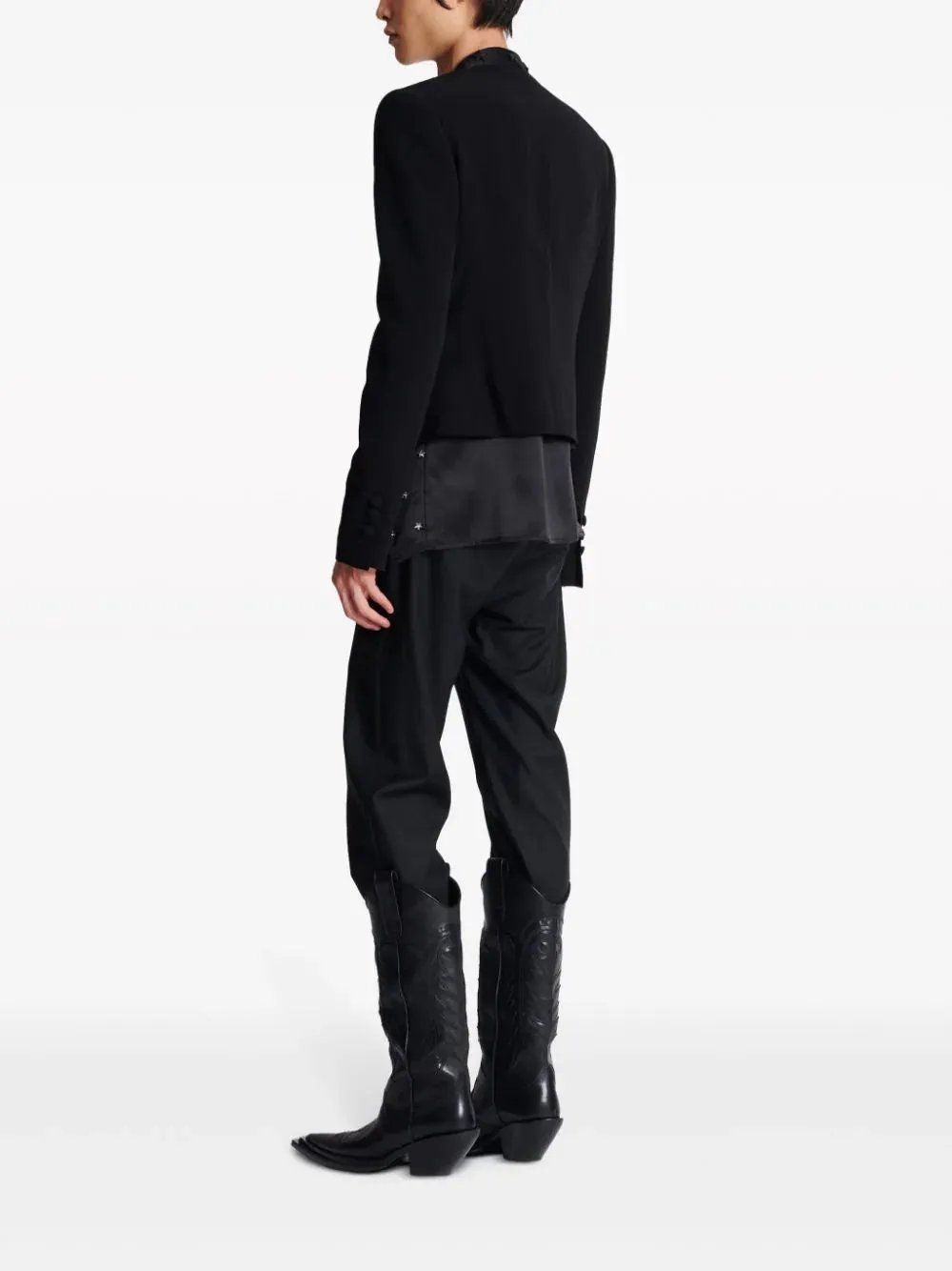 Crepe Spencer Jacket With Star