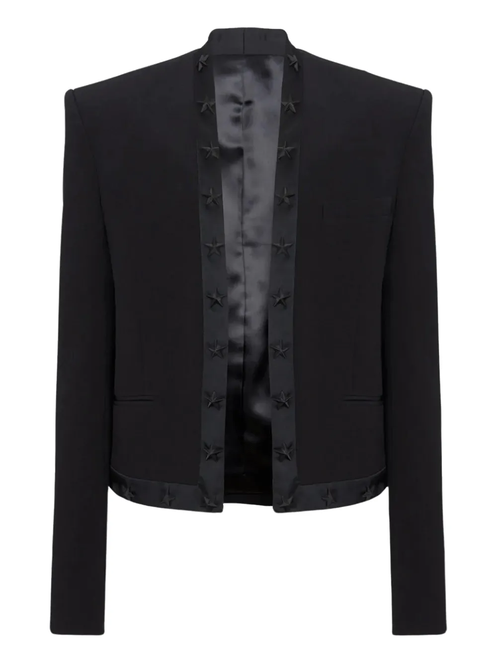 Crepe Spencer Jacket With Star