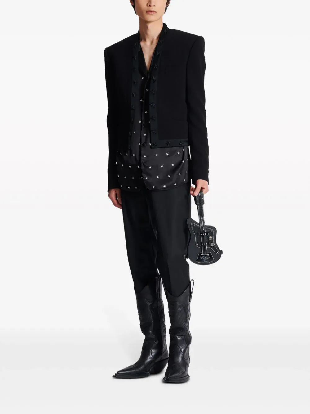 Crepe Spencer Jacket With Star