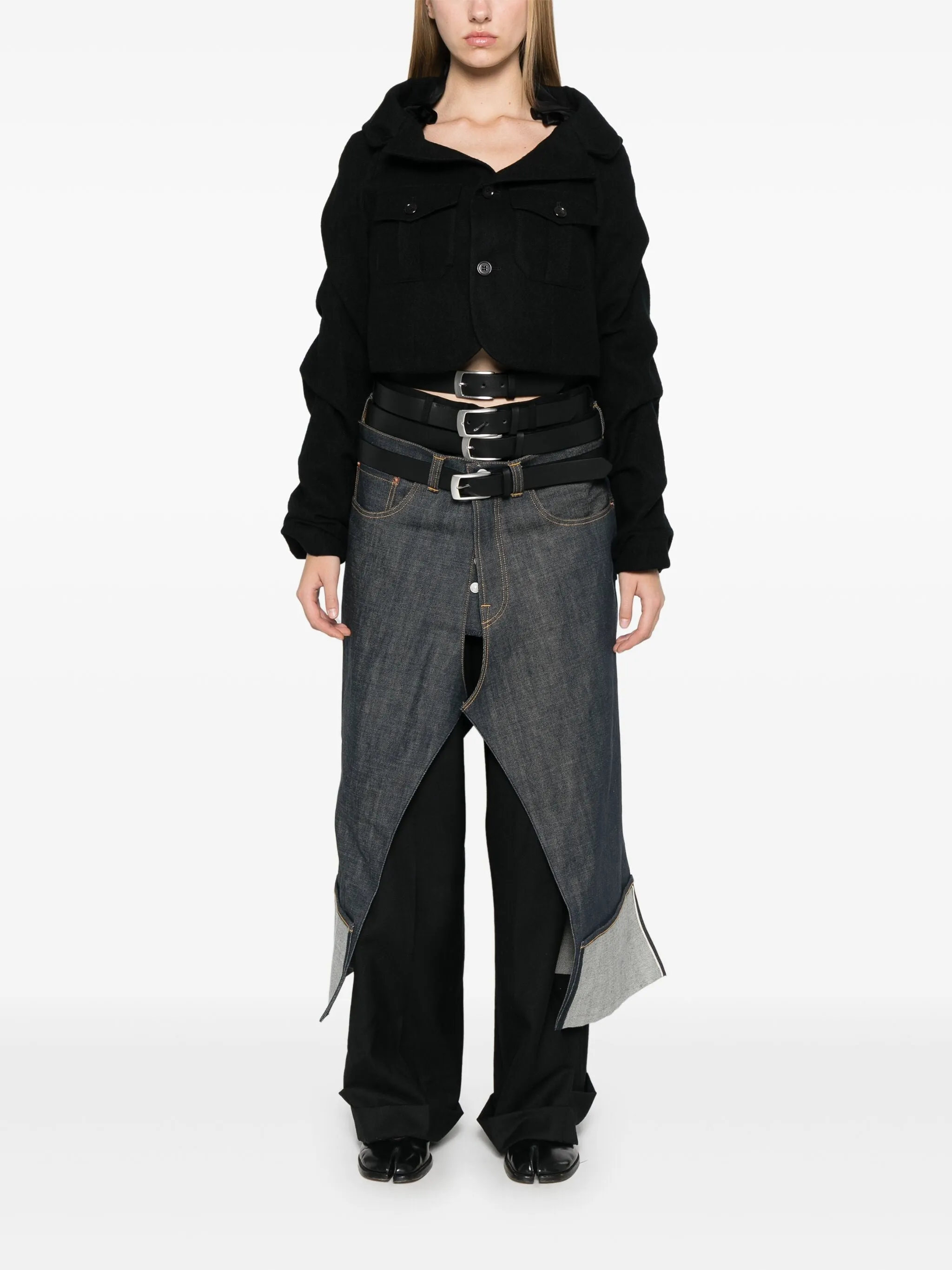 Crop Ruffles Jacket