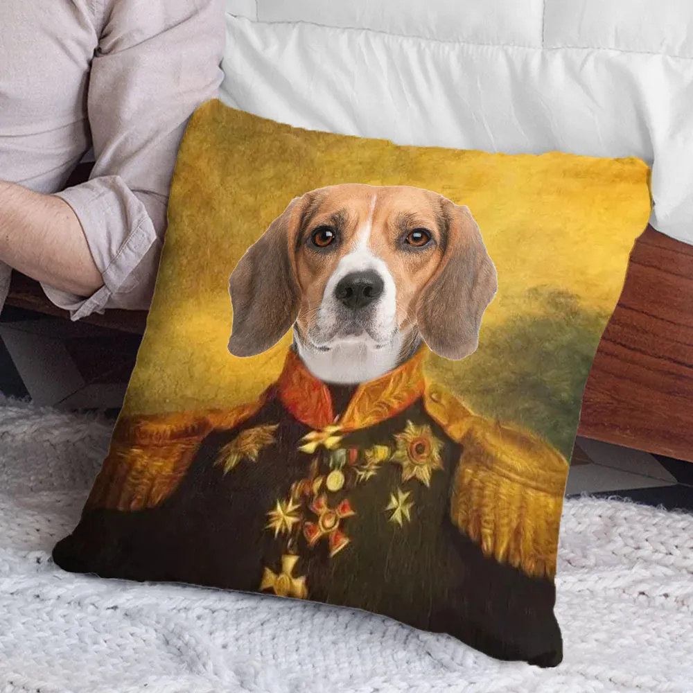 Custom Photo Face Pillow Dog Commander Portrait Home Gifts