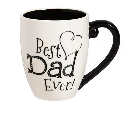 Cypress Home Black Ink Best Dad Ever Mug