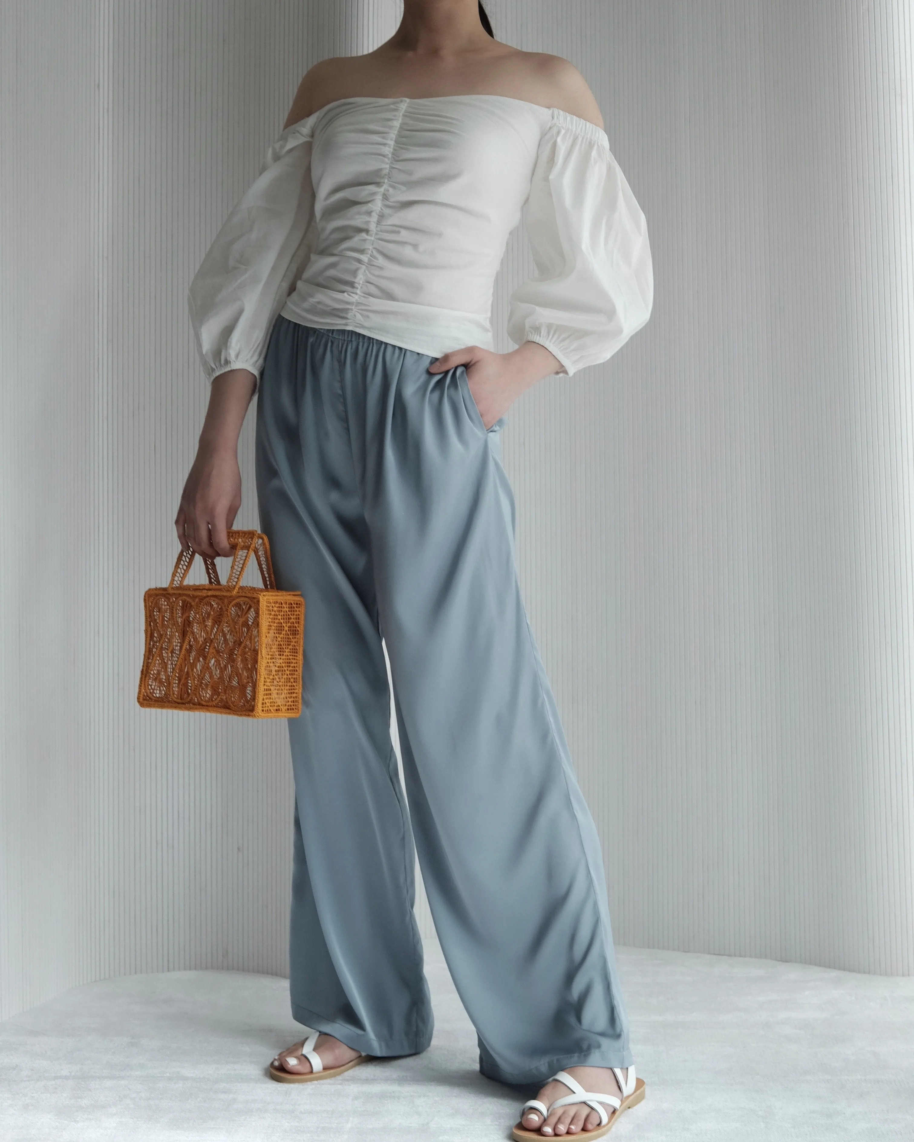 Daphne Relaxed Satin Pants