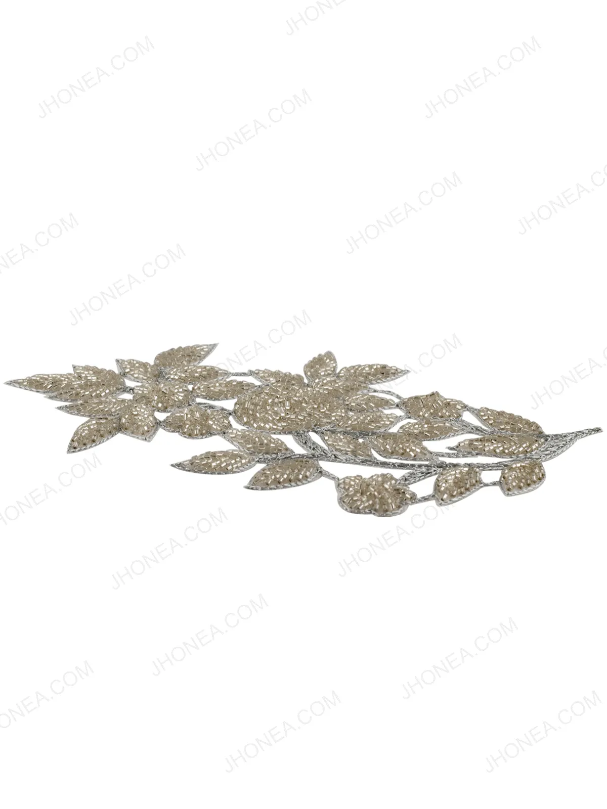 Dazzling Pipe Beaded Handmade Cutwork Patch