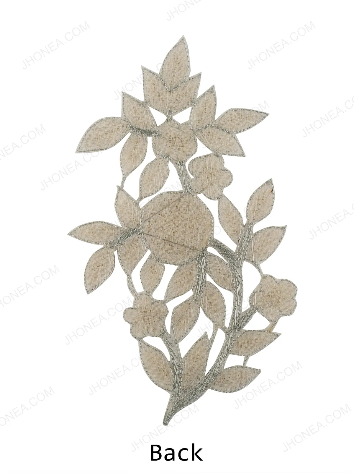 Dazzling Pipe Beaded Handmade Cutwork Patch