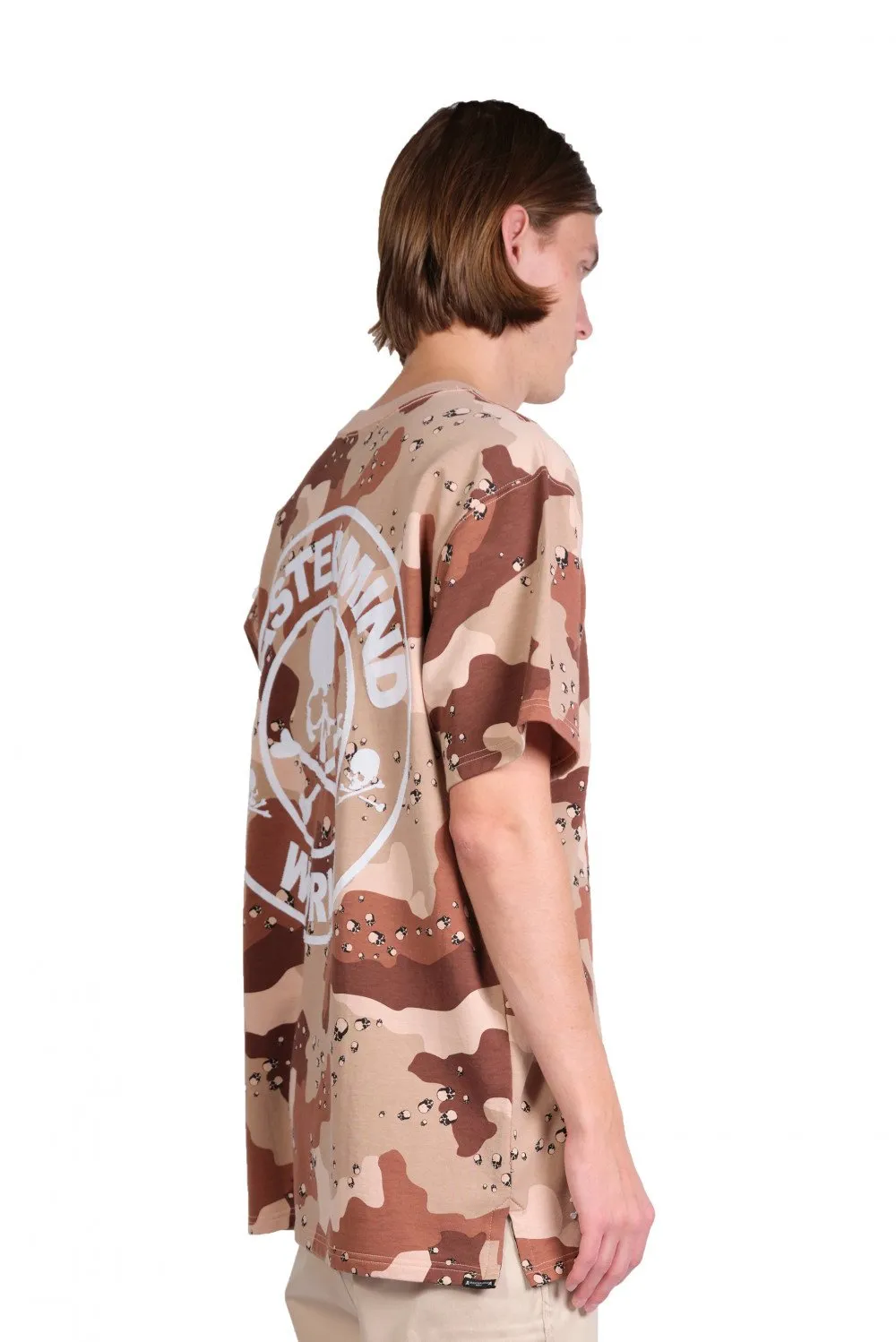 Desert Camo Logo Print T-shirt