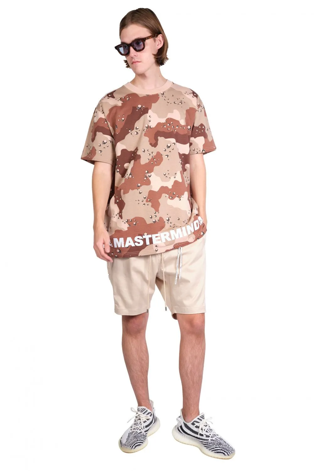 Desert Camo Logo Print T-shirt