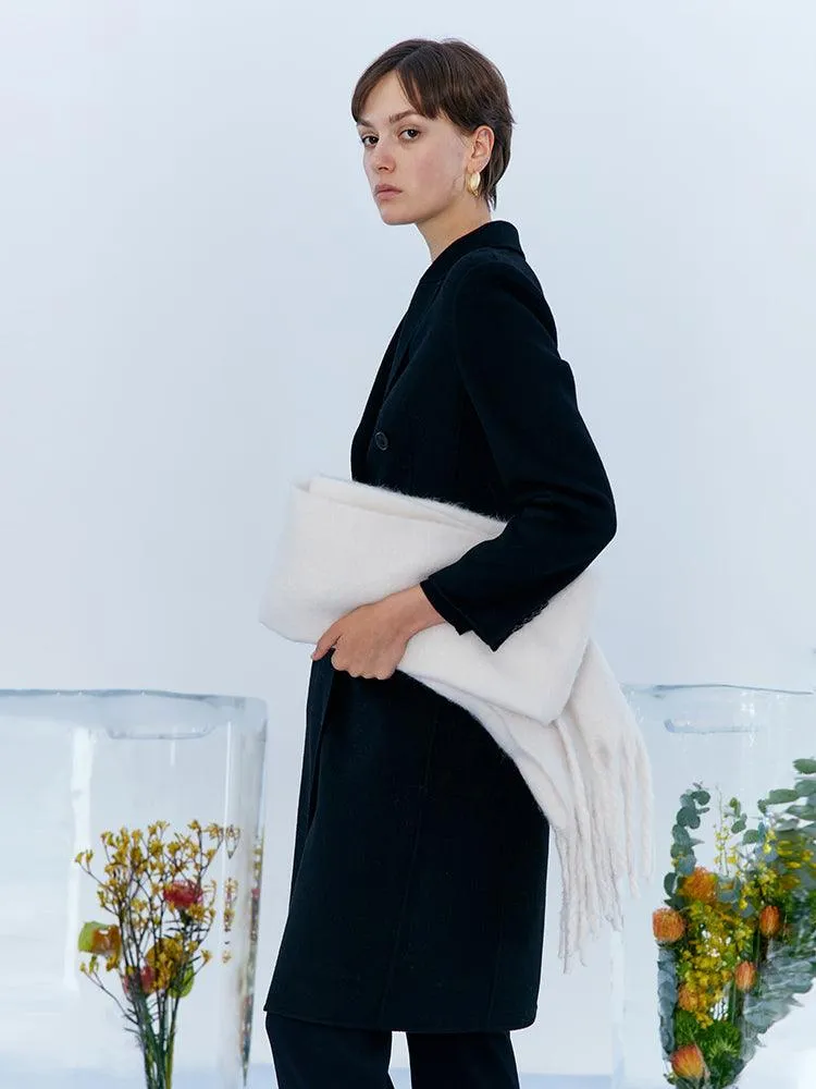 Double-Breasted Cashmere Double Woolen Coat