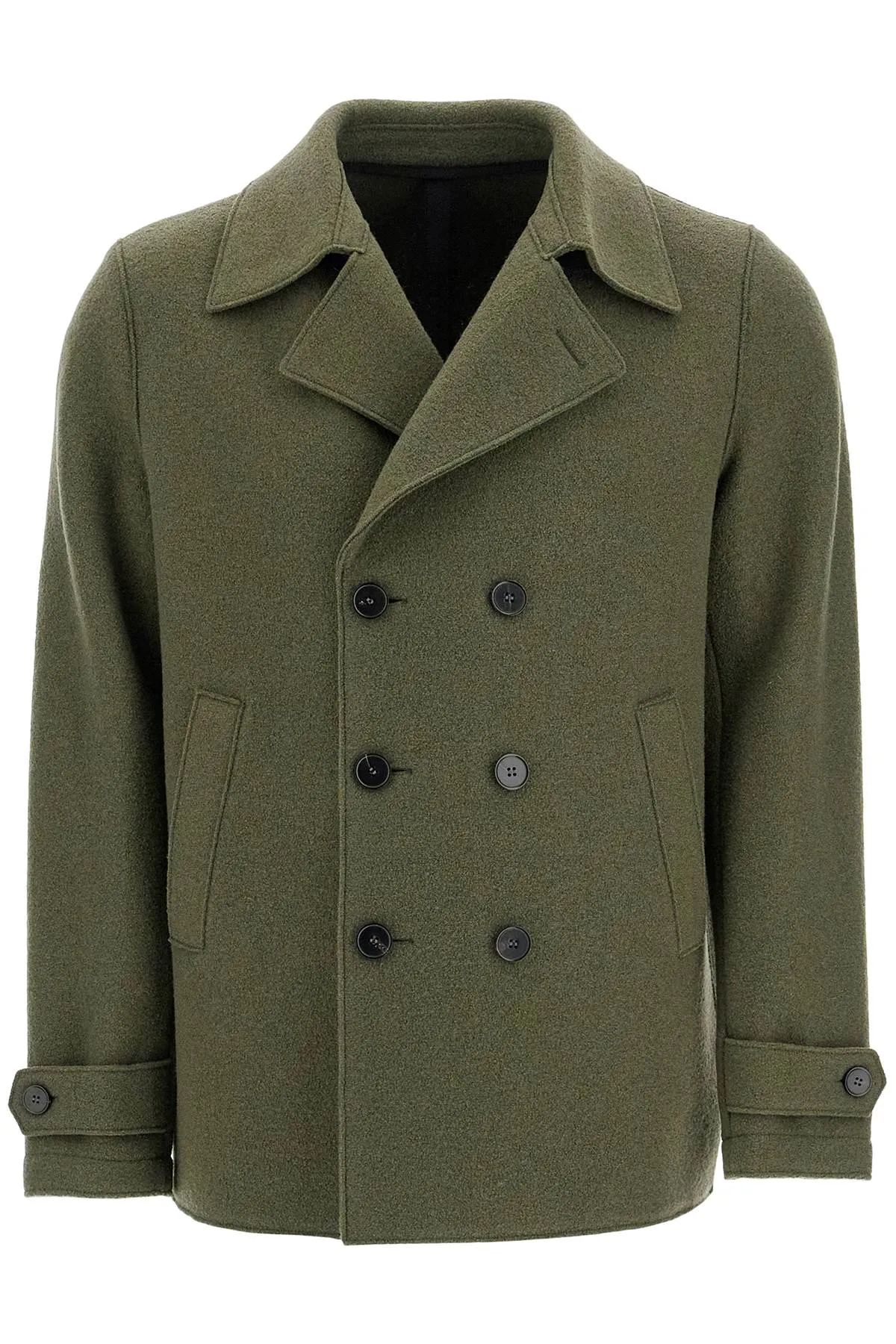 DOUBLE-BREASTED WOOLEN CABAN