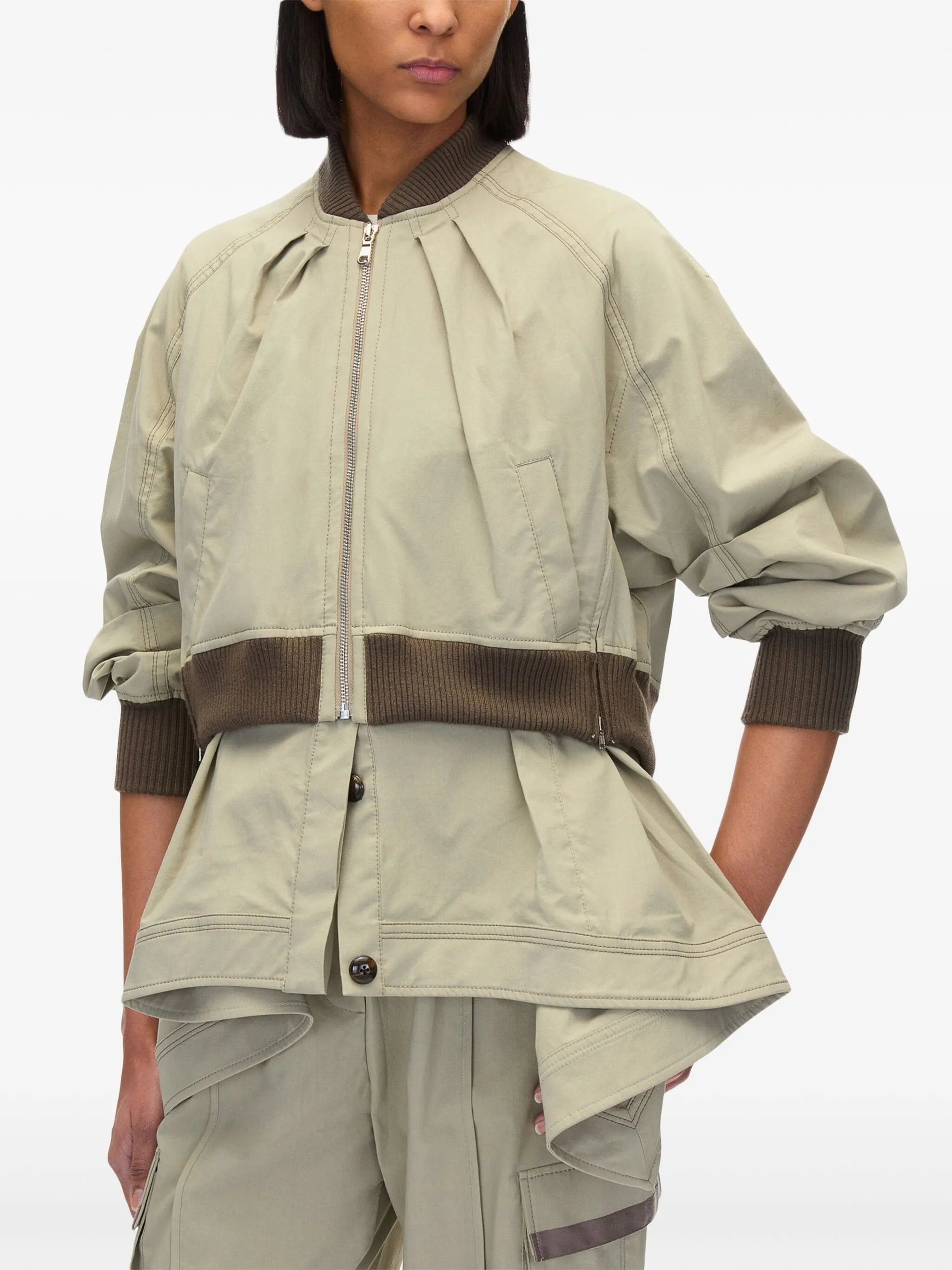 Double Layered Bomber Jacket