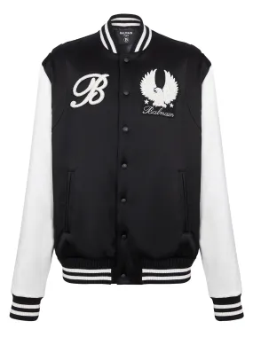 Embroidered Badges Satined Blouson