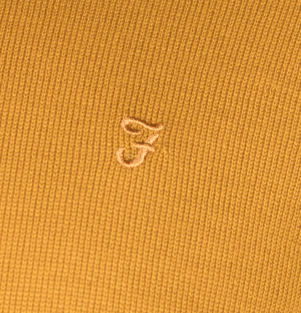 Farah Mullen Merino Wool Sweater Honey Mustard