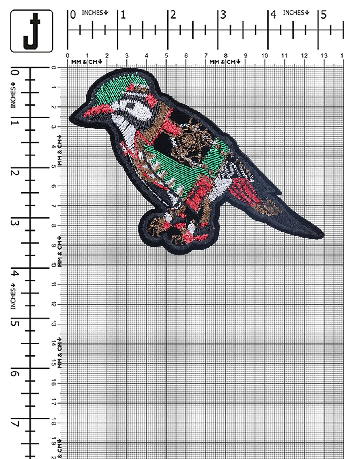 Gorgeous Embroidered Sew On Sparrow Bird Patch