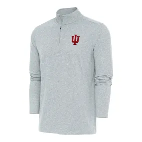 Indiana Hoosiers Hunk Trident 1/4 Zip Grey Jacket