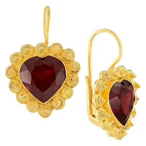L'amour Garnet Earrings