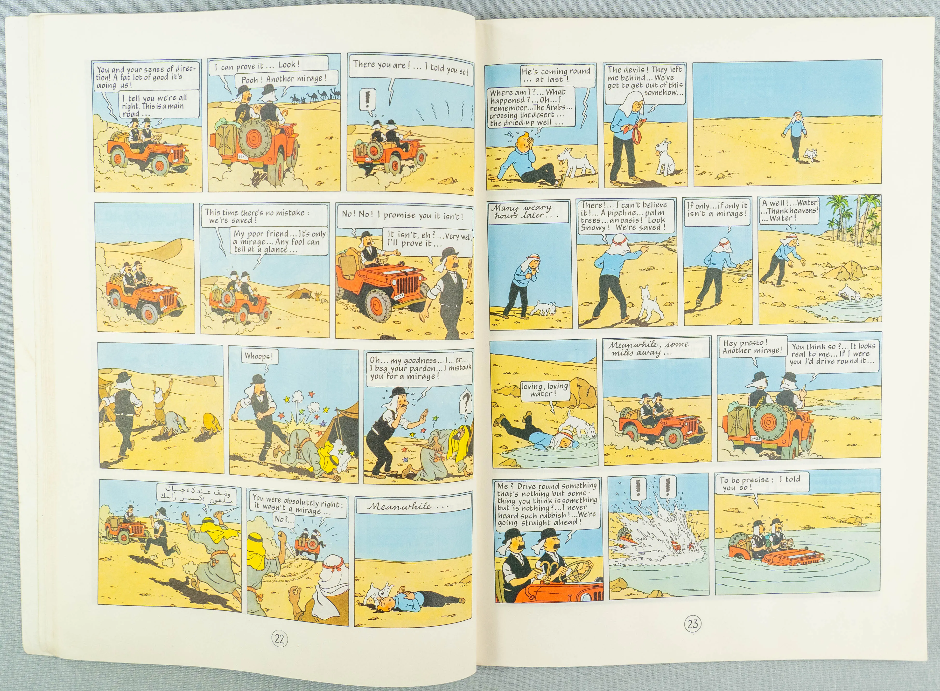 Land of Black Gold - Tintin Magnet UK Paperback Edition Book 1980s