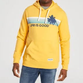 Life is Good Spectrum Palm Hoodie - Baja Yellow